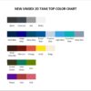 tank top color chart - Hozier Store